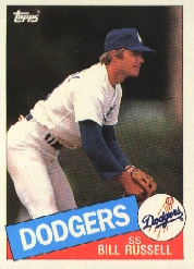 1985 Topps Baseball Cards      343     Bill Russell